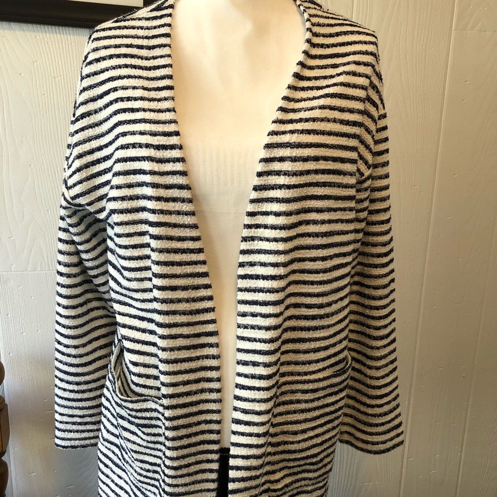 Sanctuary Navy and White Stripped Cardi